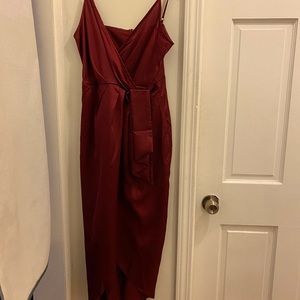 Love at first sight wrap dress Red-10
